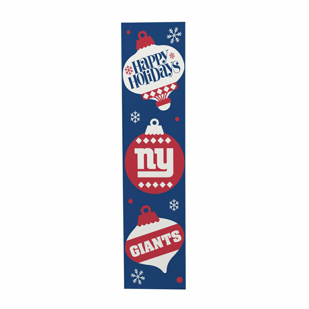 47" Double Sided Leaner, New York Giants, Christmas