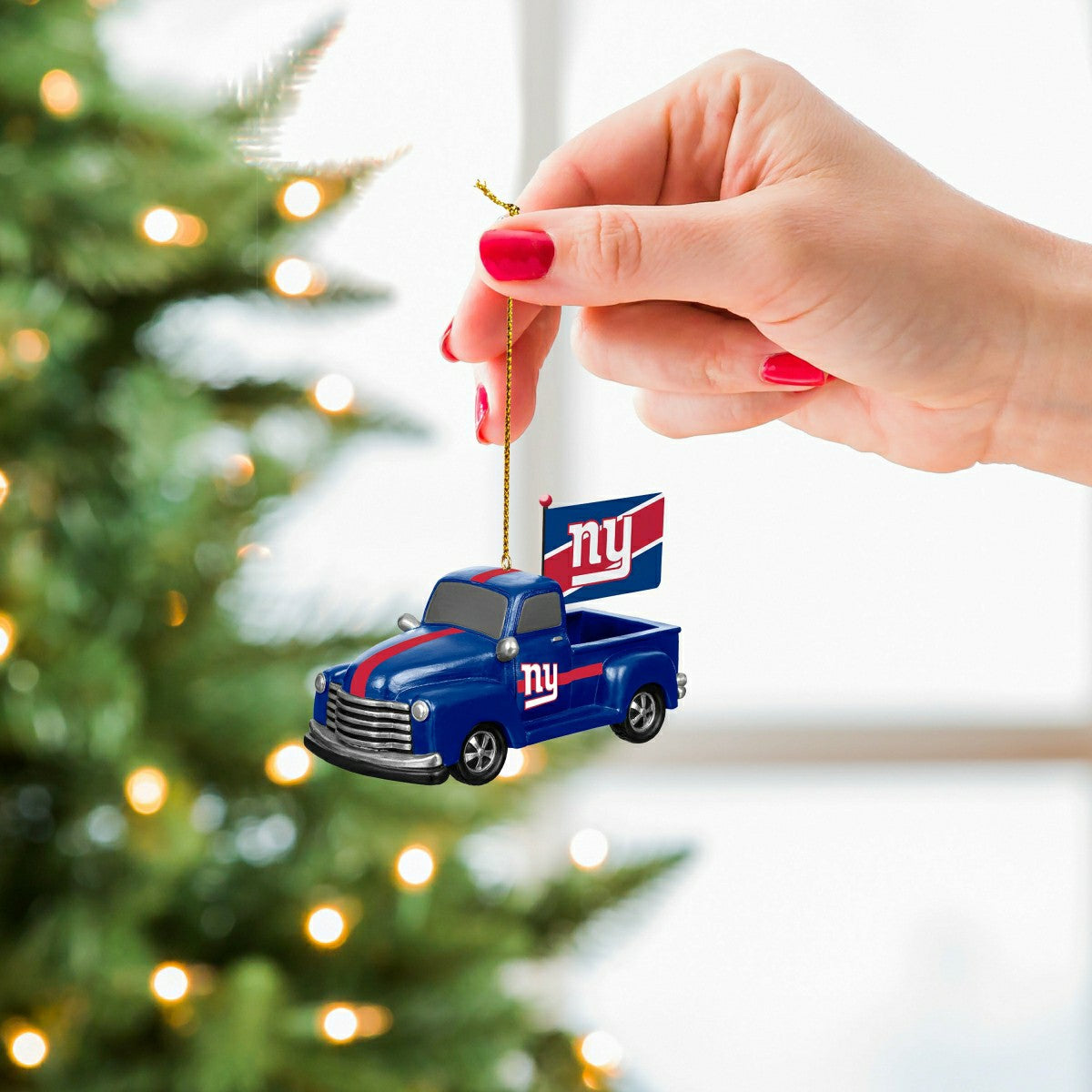 New York Giants Mini Tabletop Rally Truck, Set of 2