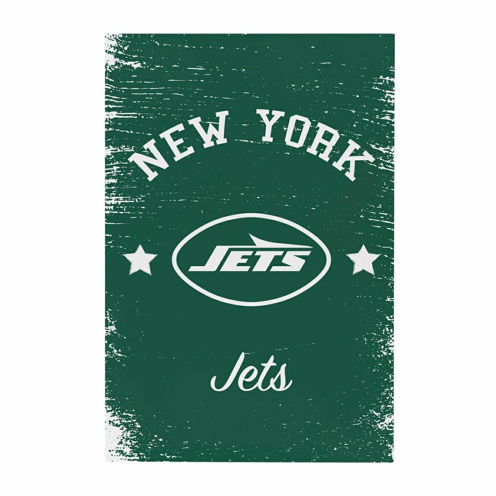 New York Jets Wood Wall Sign, 16x24