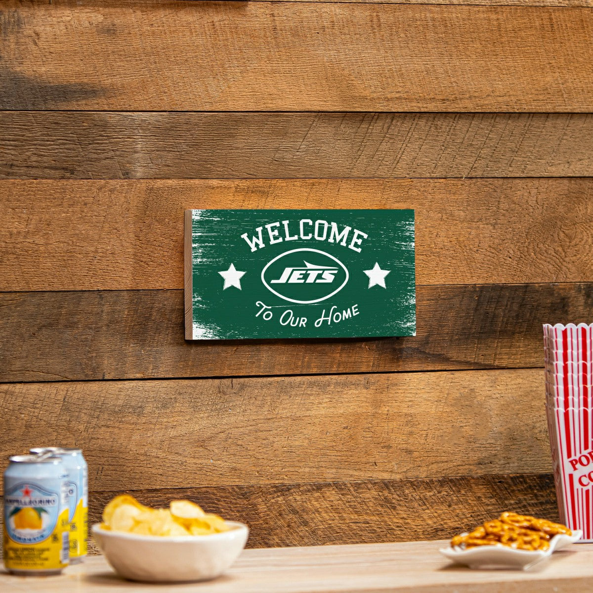 New York Jets Wood Wall Sign, 6x11