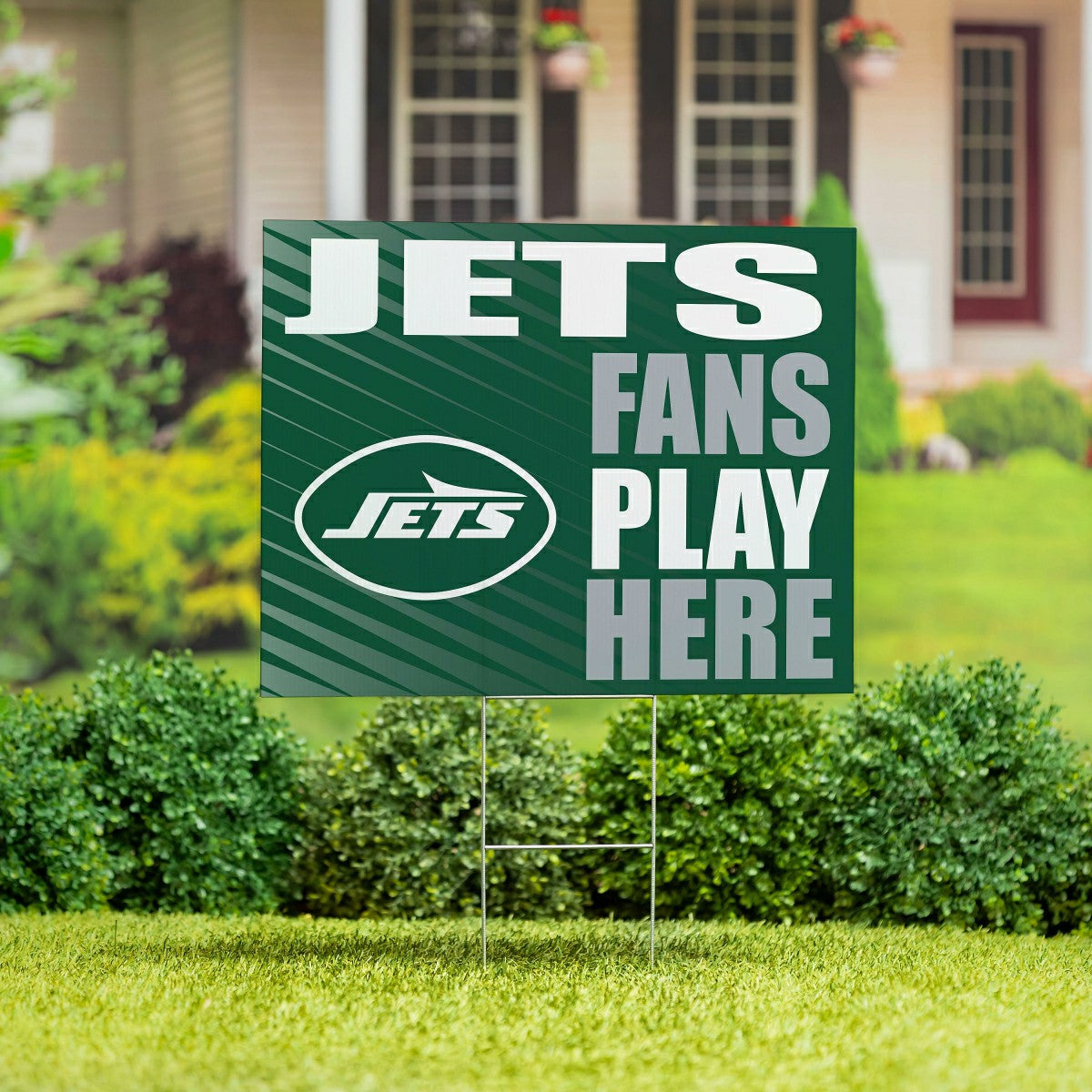 New York Jets Coroplast Yard Sign "Fans Play Here"