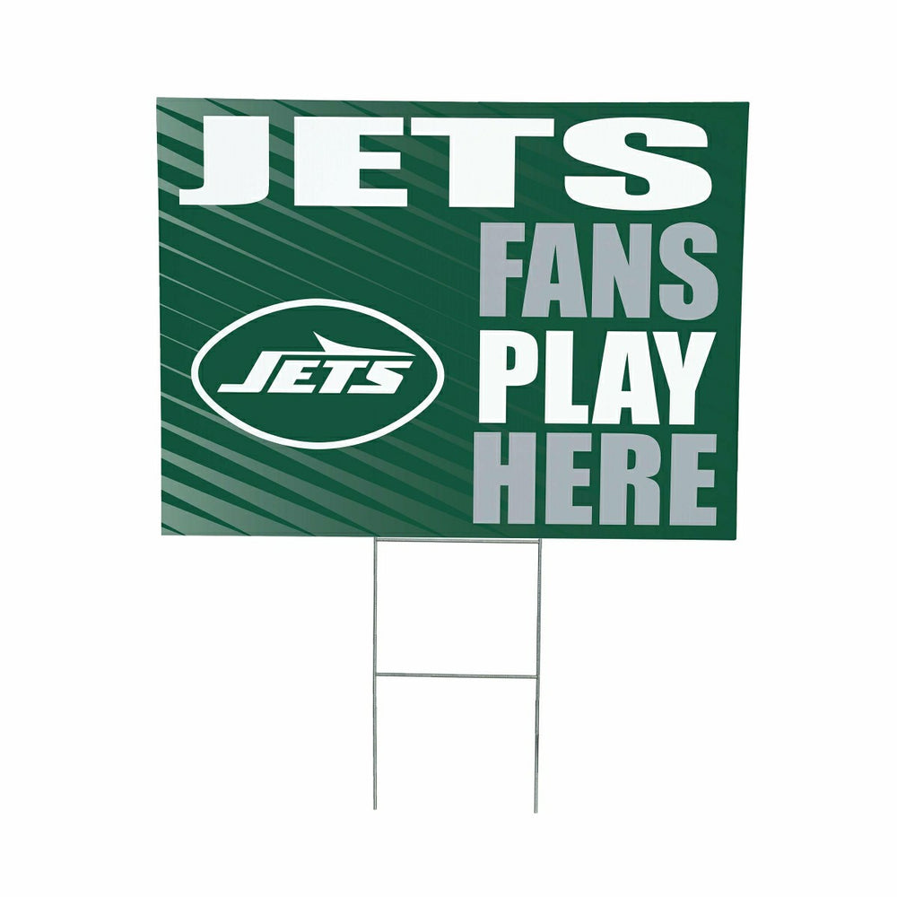 New York Jets Coroplast Yard Sign "Fans Play Here"