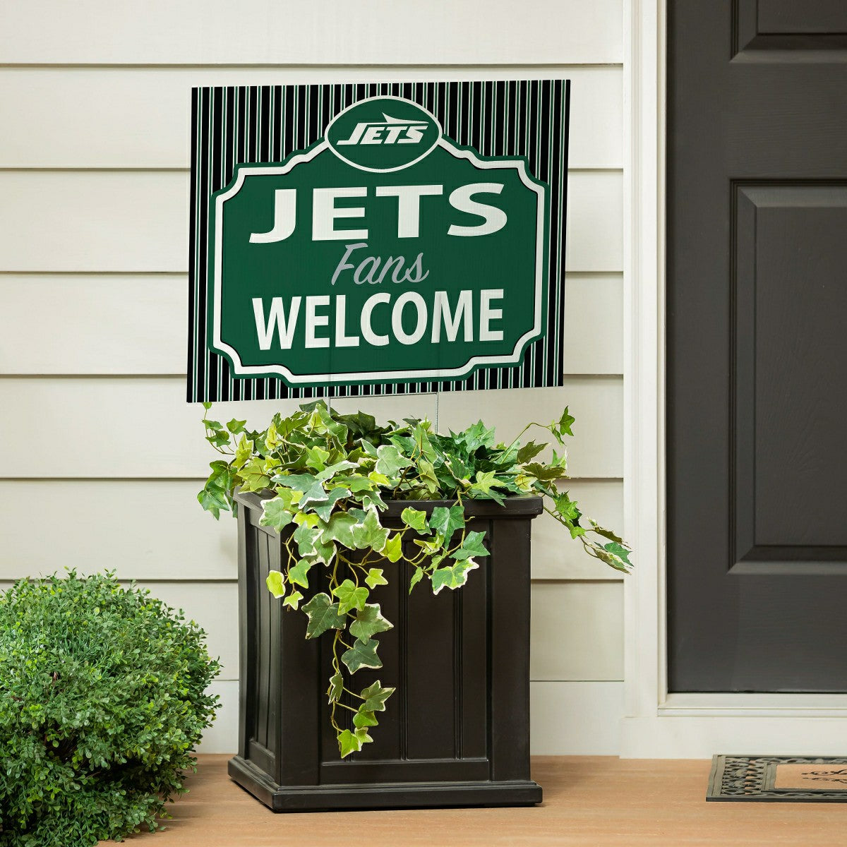 New York Jets Coroplast Yard Sign, "Fans Welcome"