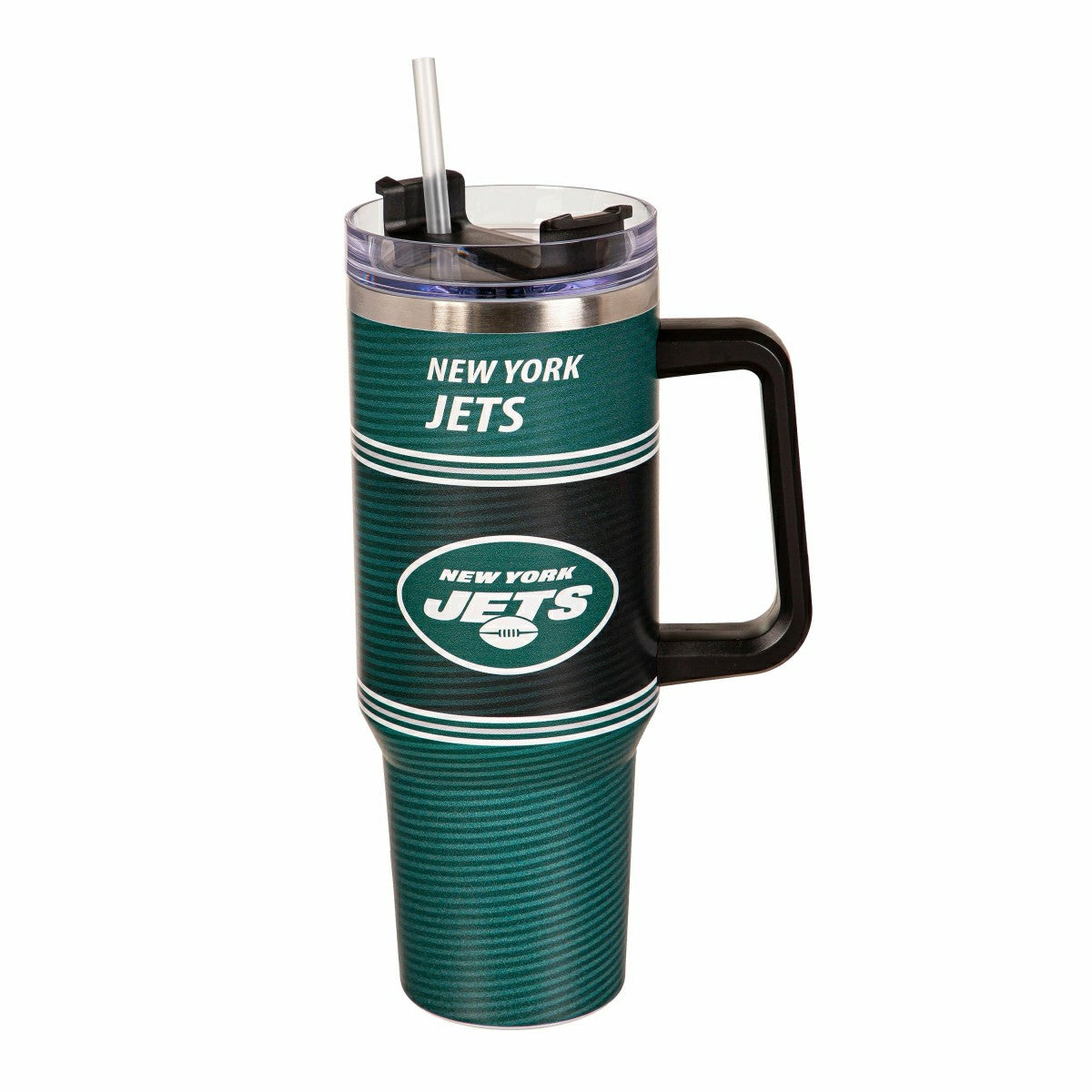 40oz Stainless Steel Canyon Cup w/ Straw, New York Jets