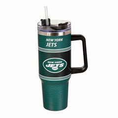 40oz Stainless Steel Canyon Cup w/ Straw, New York Jets