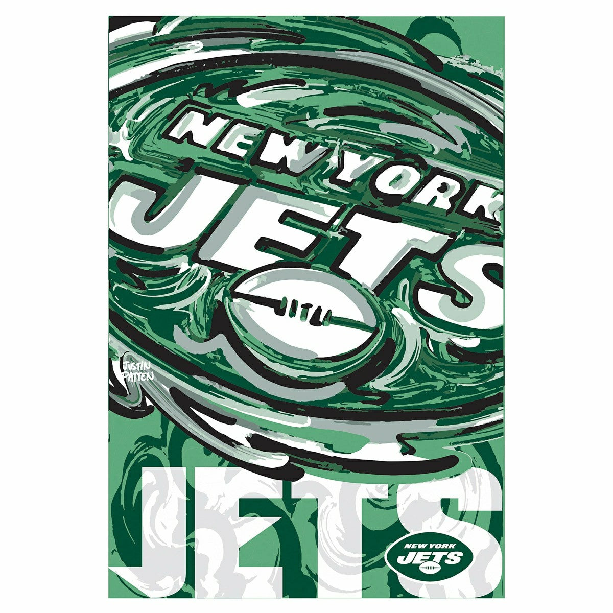 New York Jets, Suede REG, Justin Patten Logo