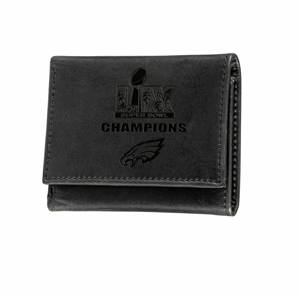 Philadelphia Eagles Super Bowl 59 Champions Wallet, Tri-fold, Black