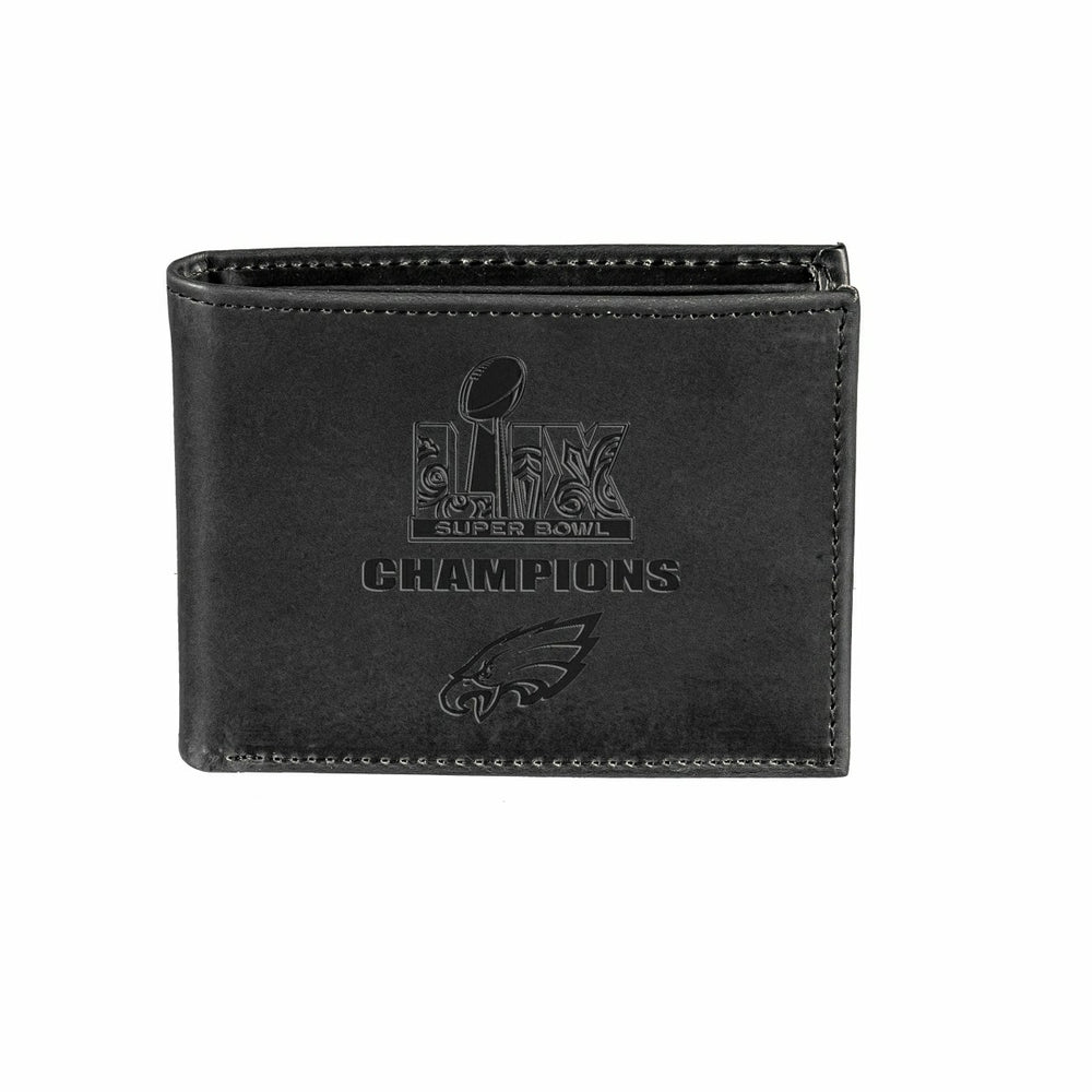 Philadelphia Eagles Super Bowl 59 Champions Wallet, Bi-fold, Black