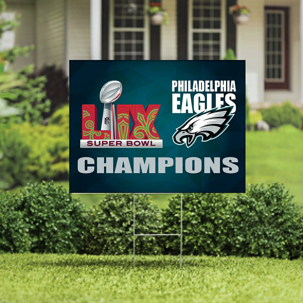 Philadelphia Eagles Super Bowl 59 Champions Cororplast Yard Sign