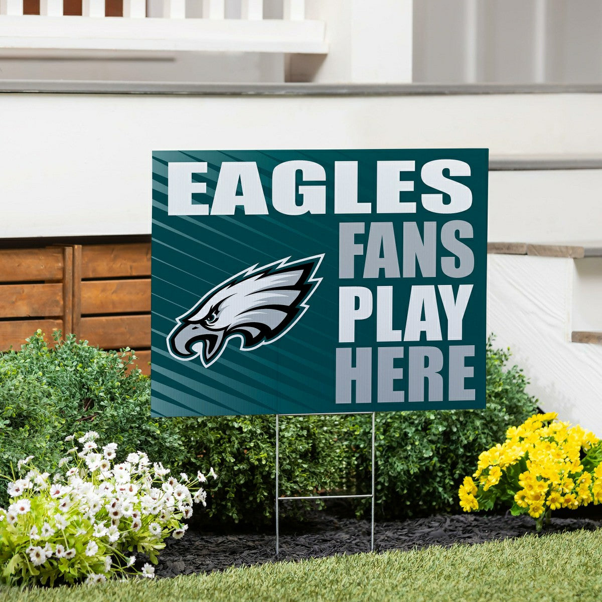 Philadelphia Eagles Coroplast Yard Sign "Fans Play Here"