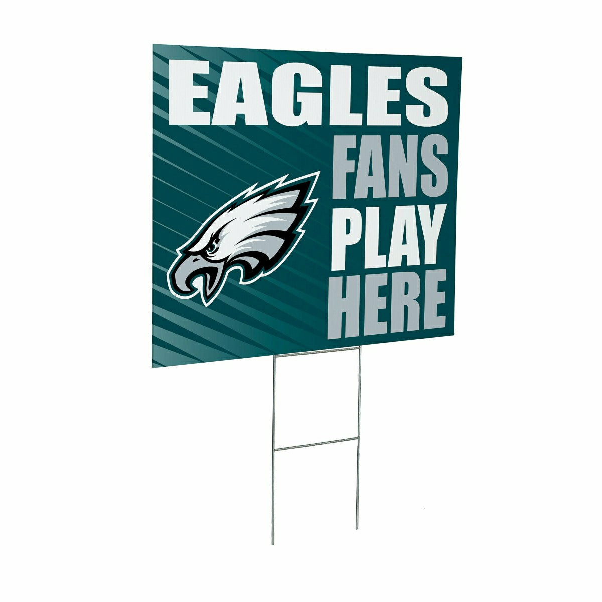 Philadelphia Eagles Coroplast Yard Sign "Fans Play Here"