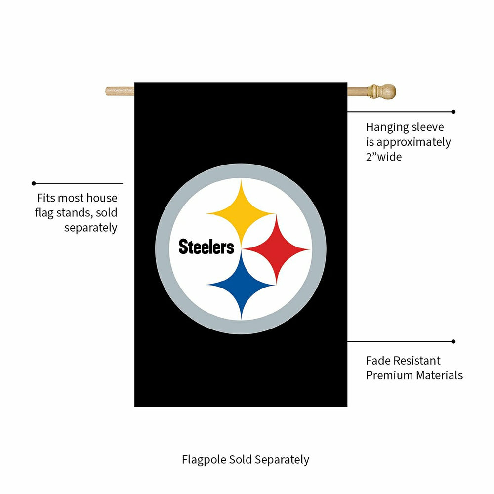 Applique Flag, Reg, Pittsburgh Steelers