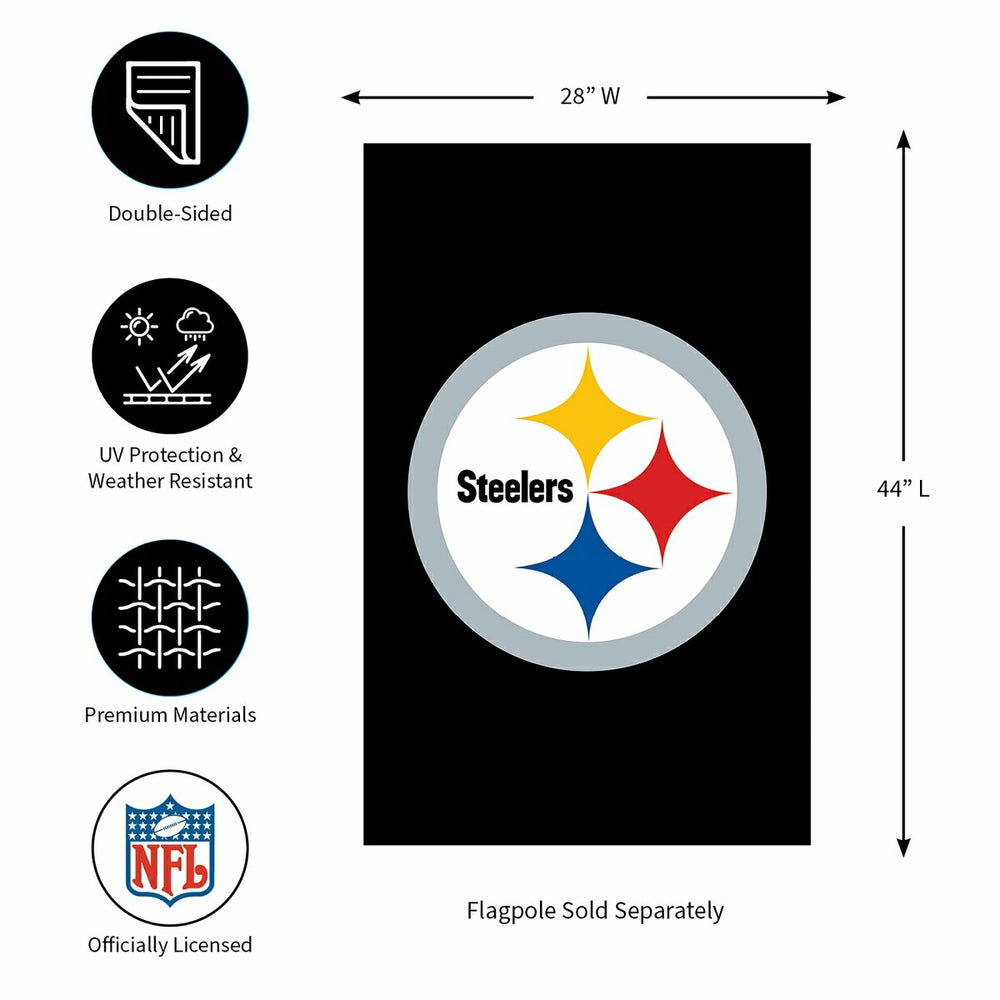 Applique Flag, Reg, Pittsburgh Steelers