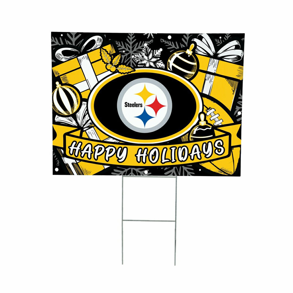 Pittsburgh Steelers Yard Sign, Holiday