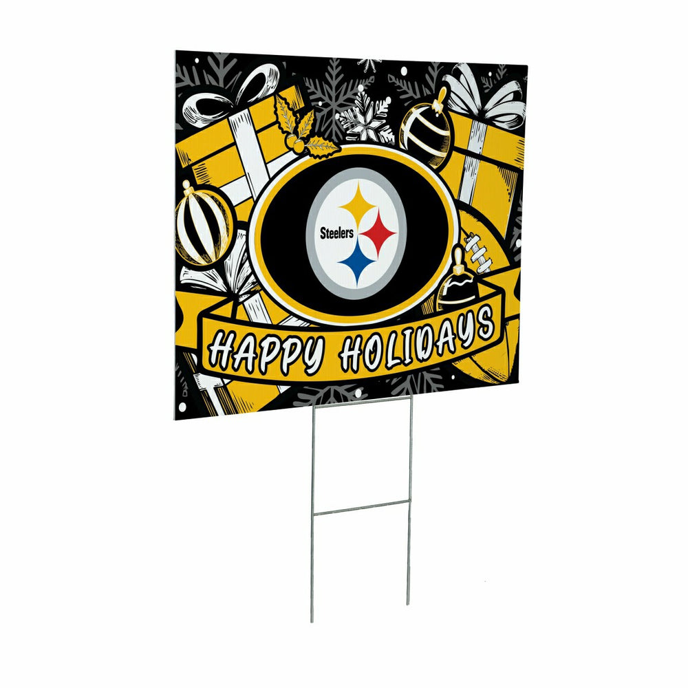 Pittsburgh Steelers Yard Sign, Holiday