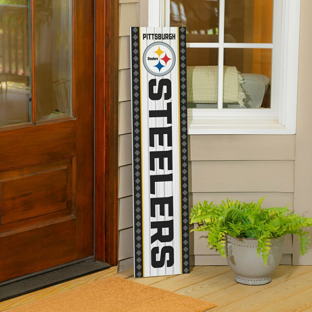 47" Double Sided Leaner, Pittsburgh Steelers, Christmas
