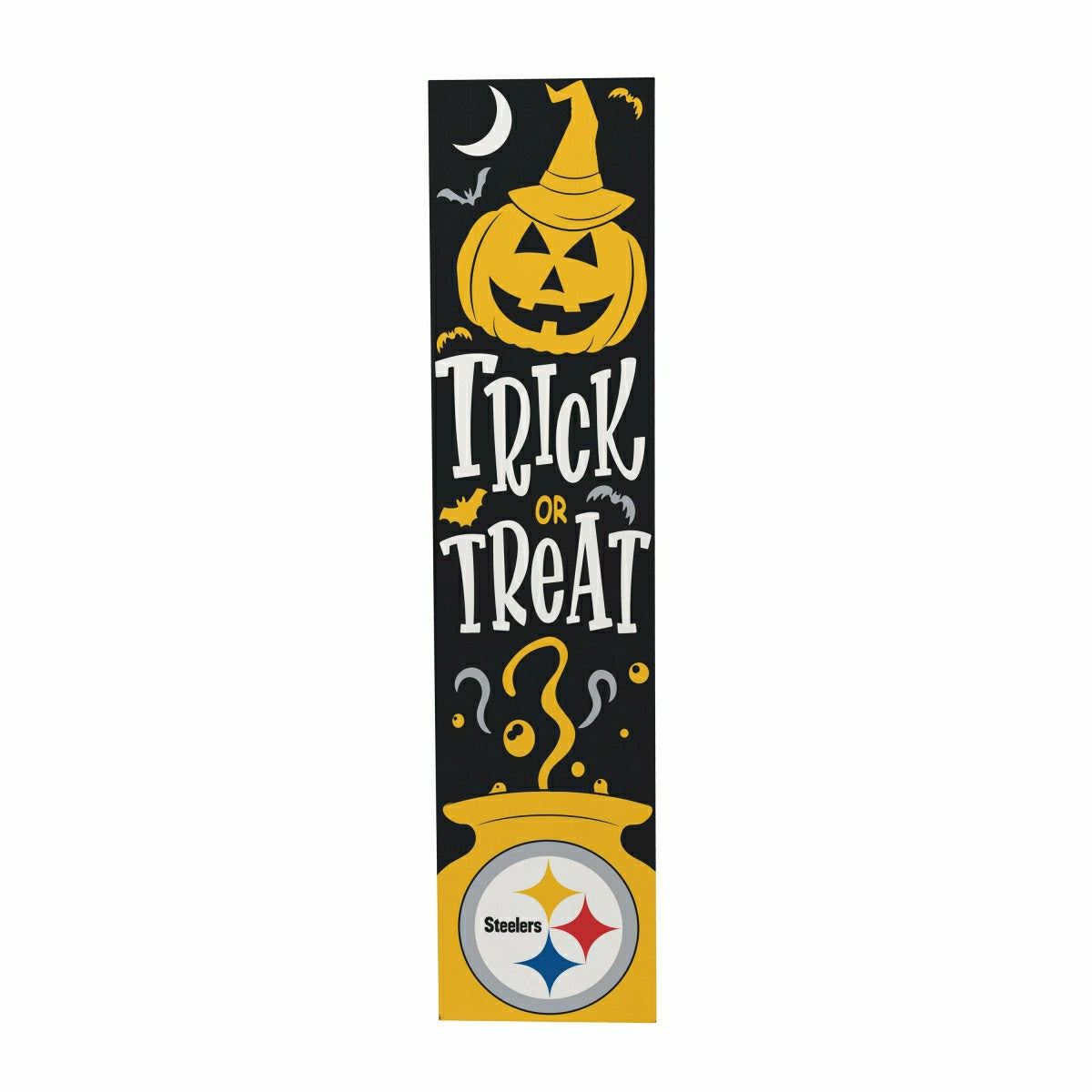 47" Double Sided Leaner, Pittsburgh Steelers, Halloween