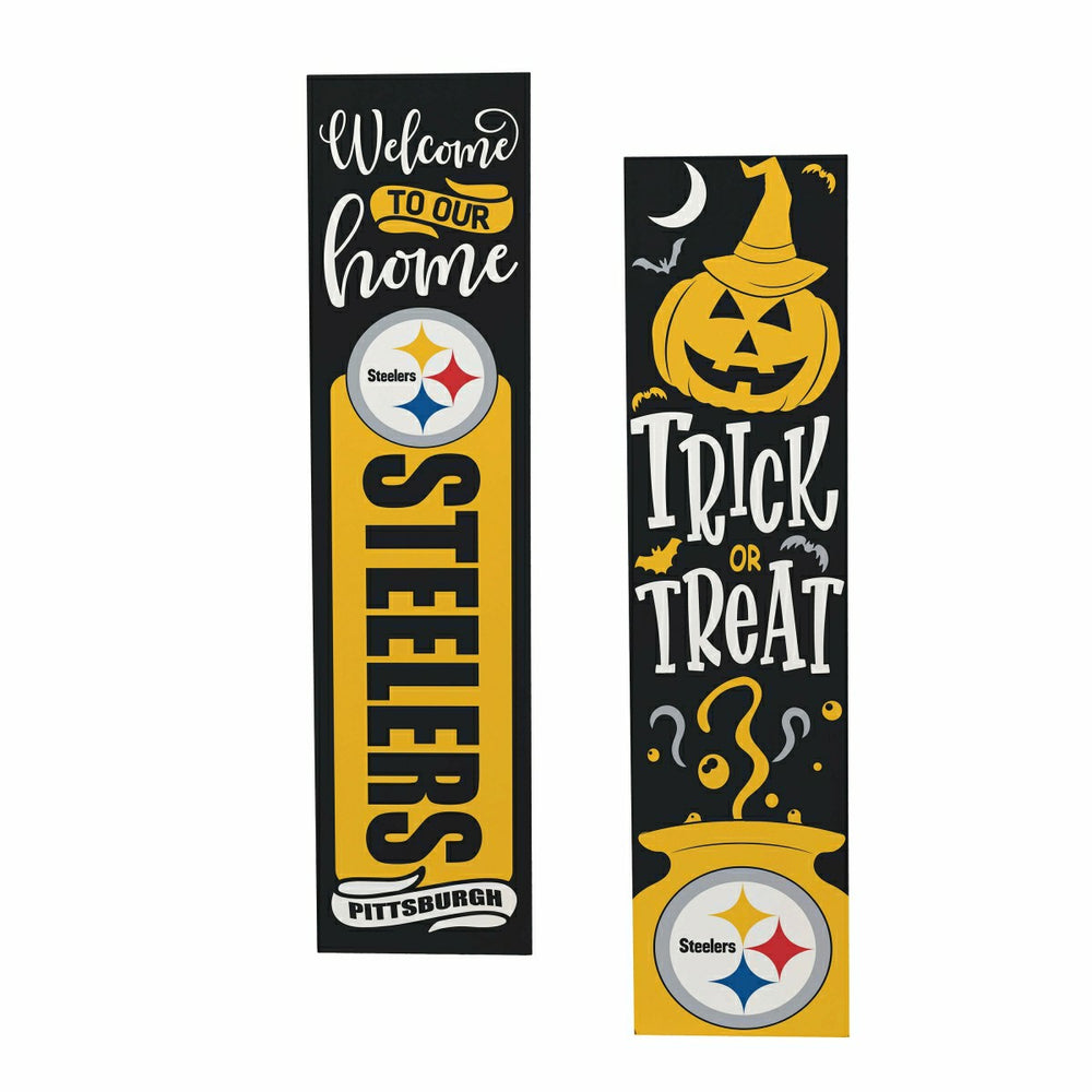 47" Double Sided Leaner, Pittsburgh Steelers, Halloween
