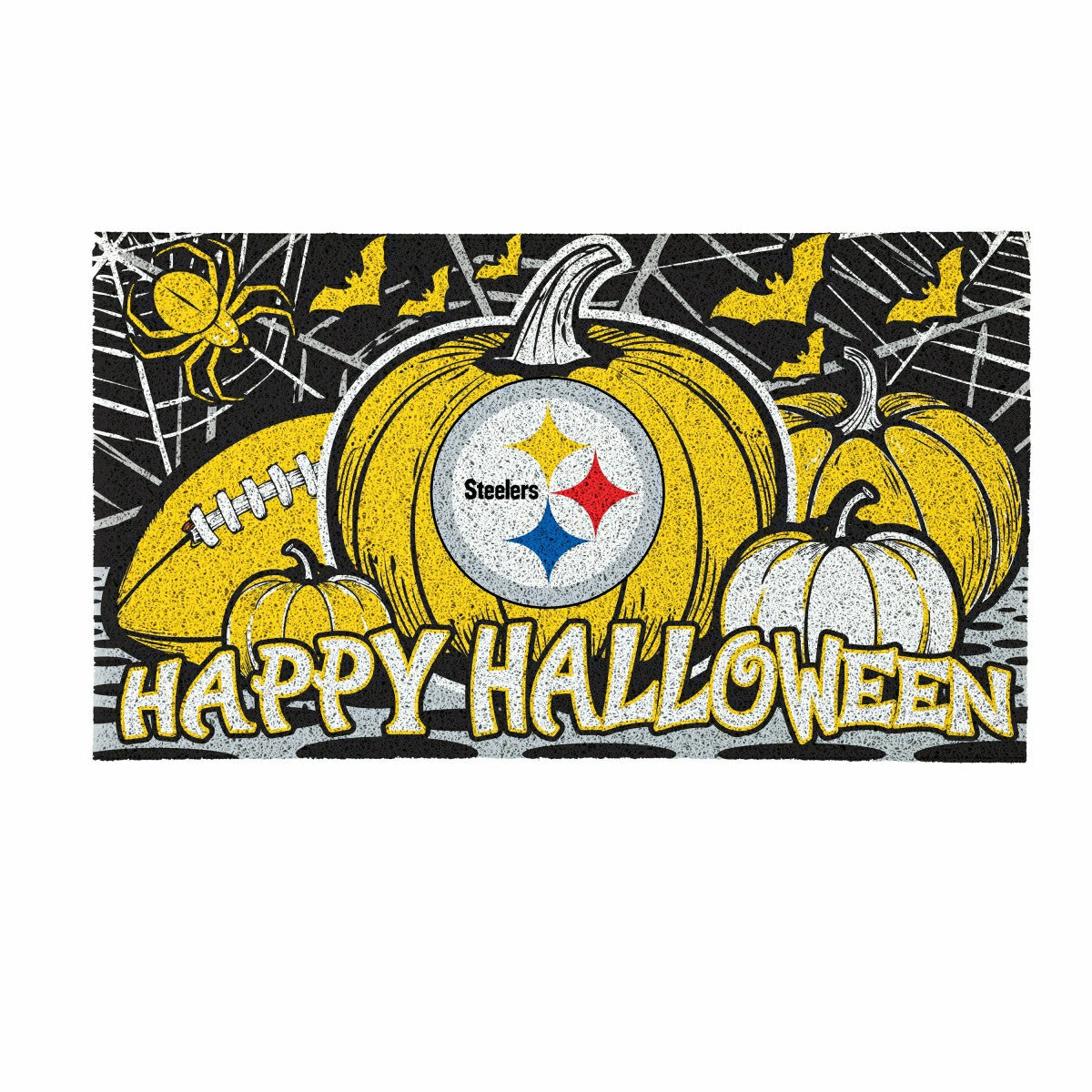 Pittsburgh Steelers Halloween PVC Mat, 28"x16"
