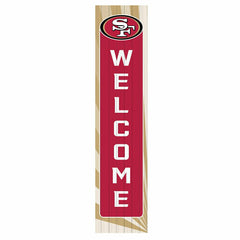 San Francisco 49ers Summer Seasonal Single Sided Large Leaner, 46"