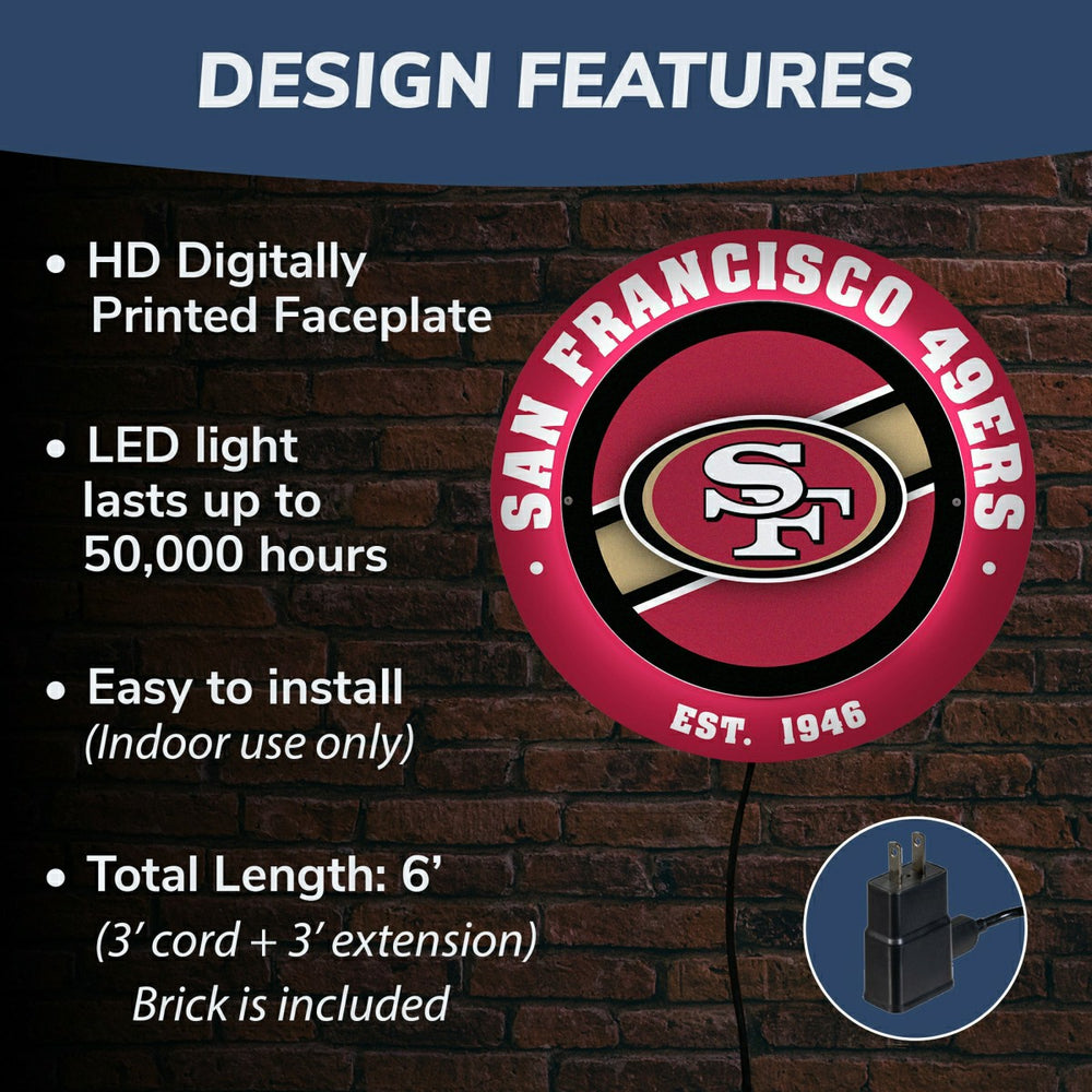 San Francisco 49ers, Metal Lite, Round