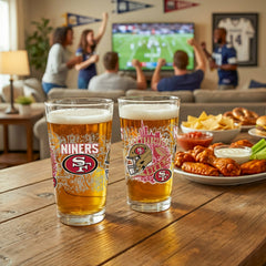 San Francisco 49ers 16oz Glass pint, Set of 2
