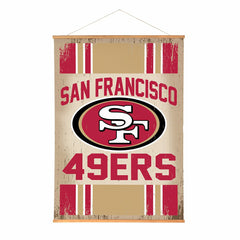 San Francisco 49ers, Canvas Wall Tapestry, Large, 54x36