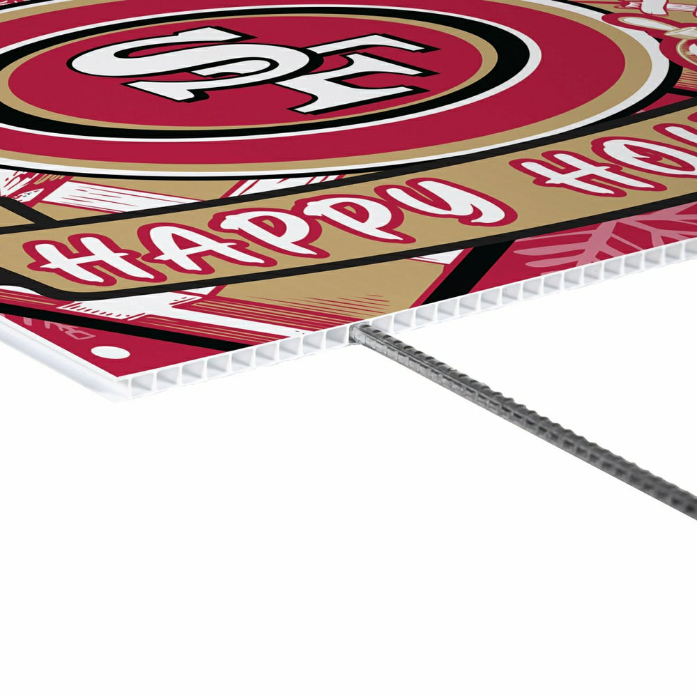 San Francisco 49ers Yard Sign, Holiday