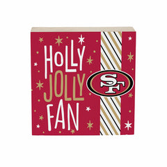 San Francisco 49ers Block, Holiday, 6x6