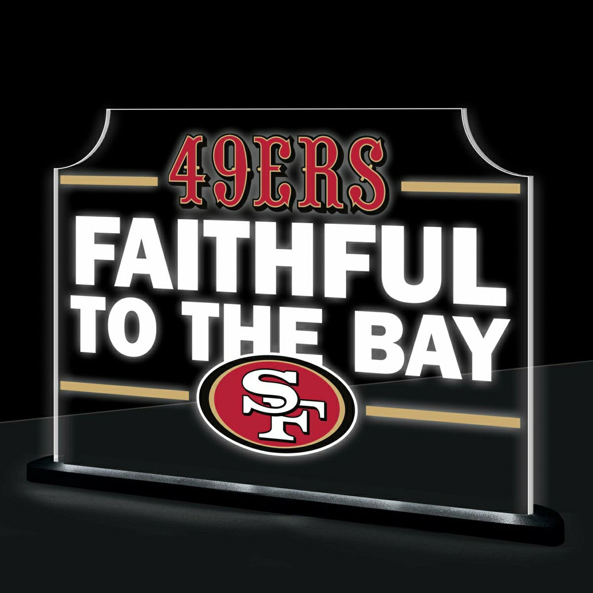 San Francisco 49ers NFL Football Rectangle Desklite LED Decor