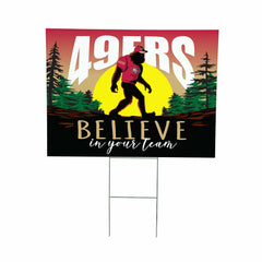 San Francisco 49ers Yard Sign, Bigfoot