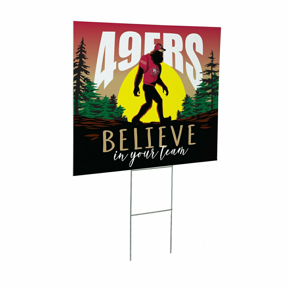 San Francisco 49ers Yard Sign, Bigfoot