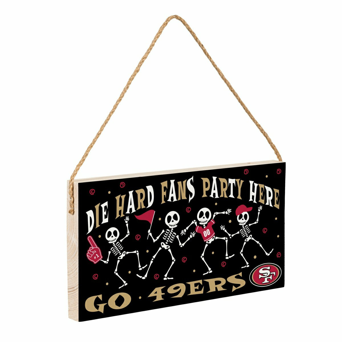 San Francisco 49ers Halloween Wood Wall Sign, 6x11