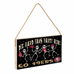 San Francisco 49ers Halloween Wood Wall Sign, 6x11