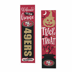 47" Double Sided Leaner, San Francisco 49ers, Halloween