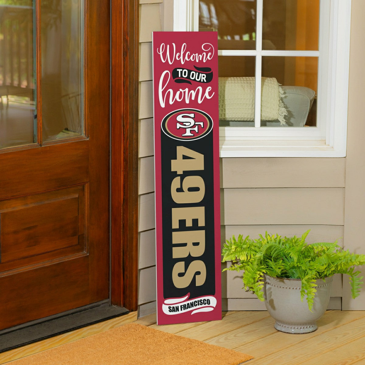 47" Double Sided Leaner, San Francisco 49ers, Halloween