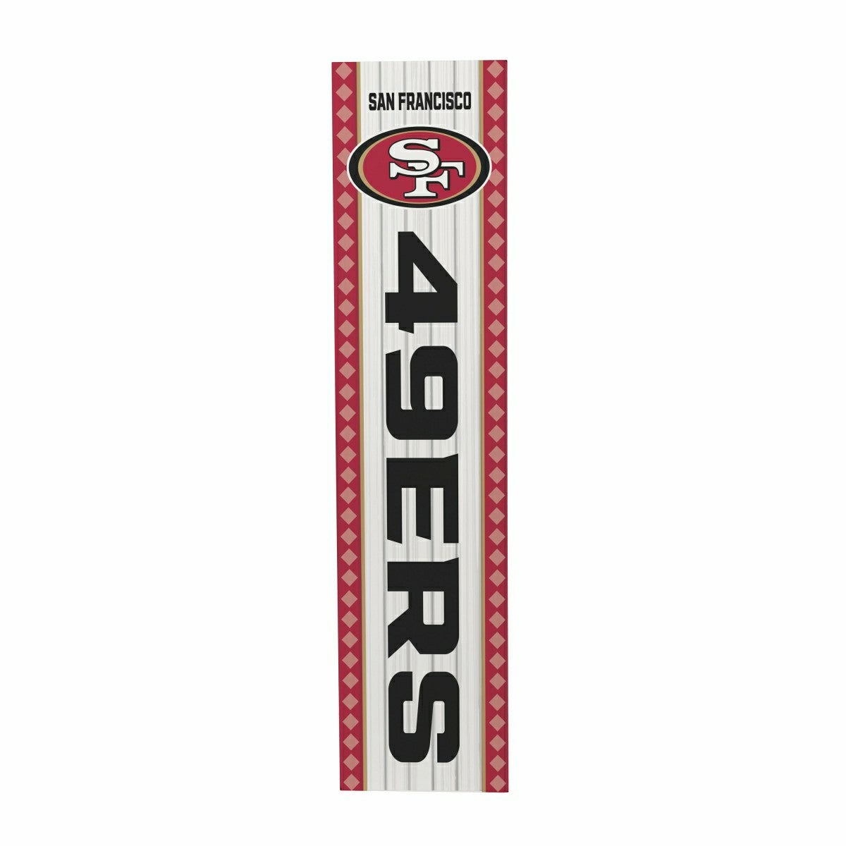 47" Double Sided Leaner, San Francisco 49ers, Christmas