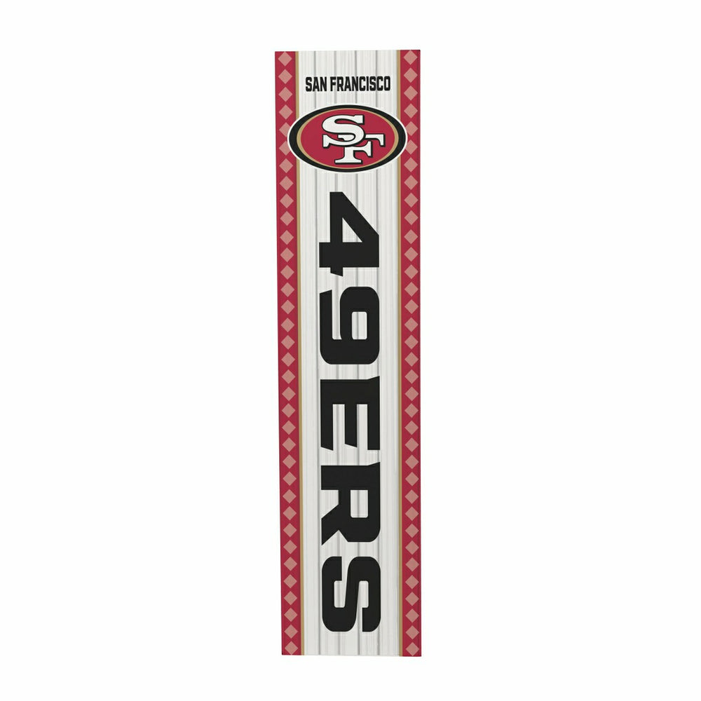 47" Double Sided Leaner, San Francisco 49ers, Christmas