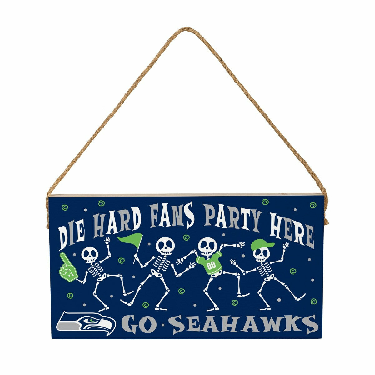 Seattle Seahawks Halloween Wood Wall Sign, 6x11