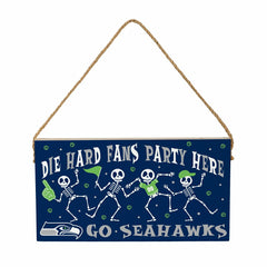 Seattle Seahawks Halloween Wood Wall Sign, 6x11