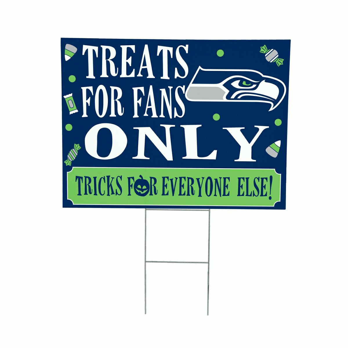 Seattle Seahawks Yard Sign, Halloween Treats for Fans
