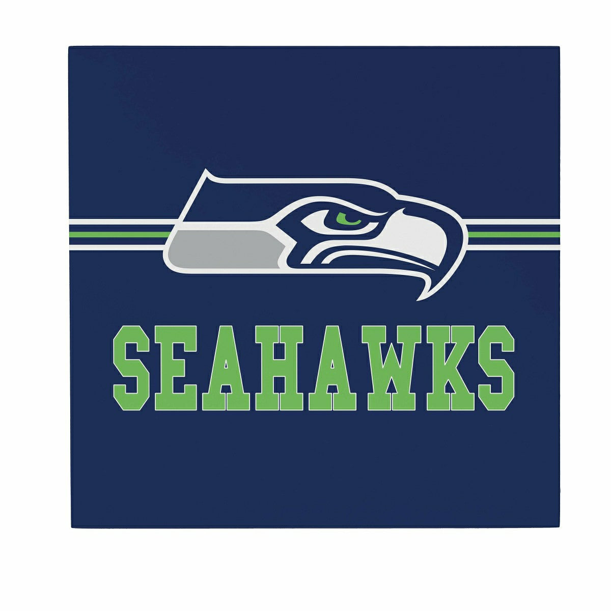 Seattle Seahawks Wood Wall Sign, 12x12