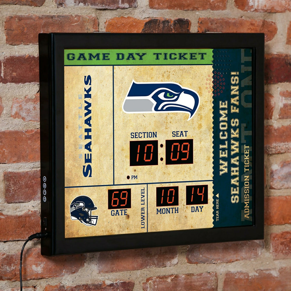 Scoreboard Wall Clock, Seattle Seahawks