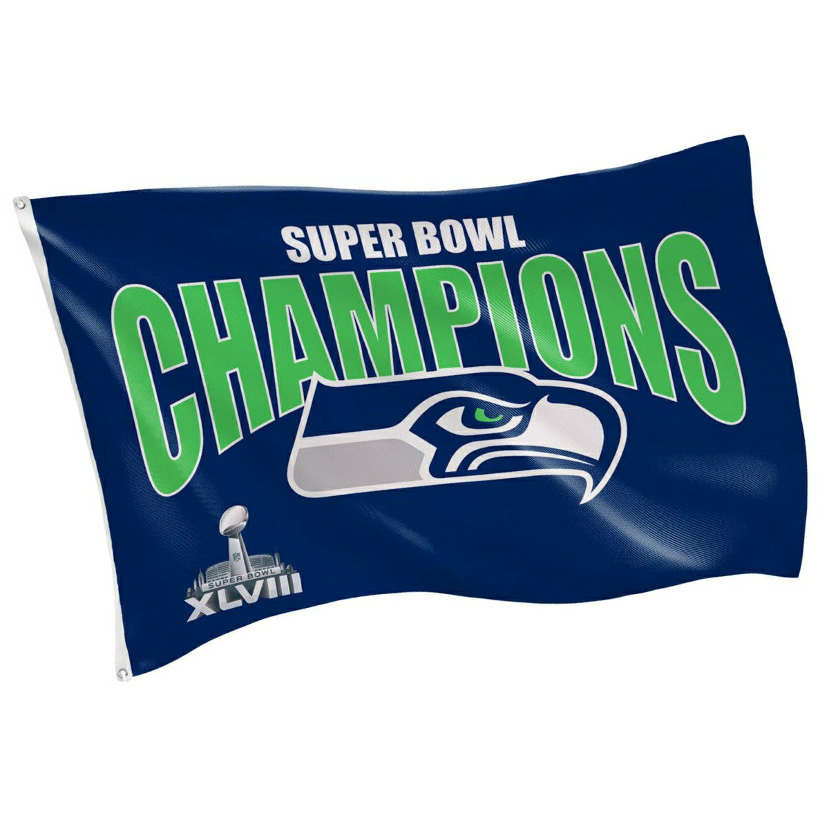 Seattle Seahawks Superbowl XLVIII Champions Football 3x5 Flag