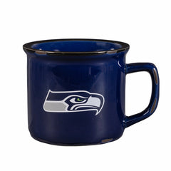 Seattle Seahawks Ceramic Camp Cup with Enamel Finish, 14oz