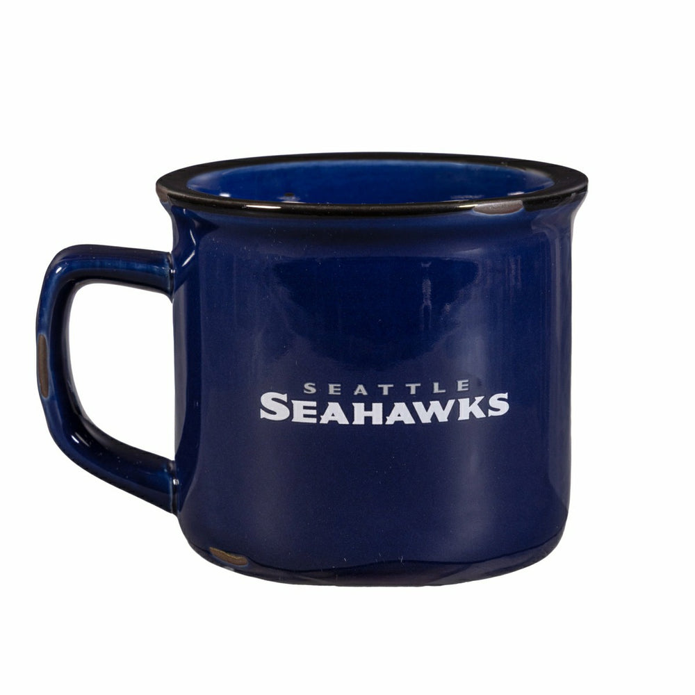 Seattle Seahawks Ceramic Camp Cup with Enamel Finish, 14oz
