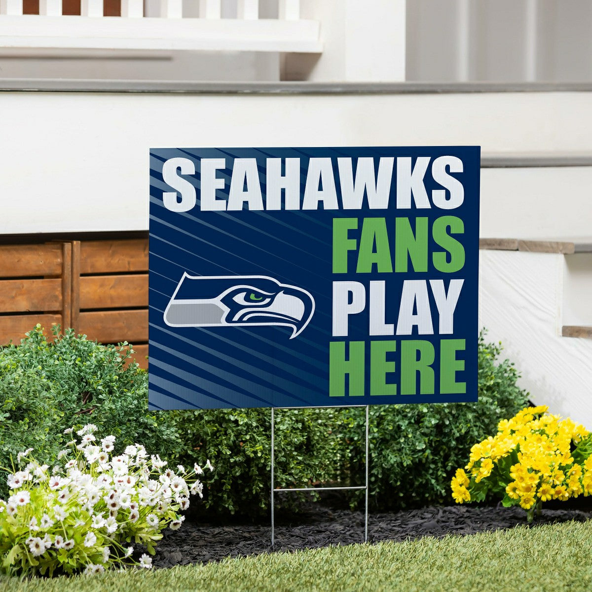Seattle Seahawks Coroplast Yard Sign "Fans Play Here"