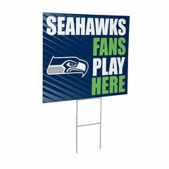 Seattle Seahawks Coroplast Yard Sign "Fans Play Here"
