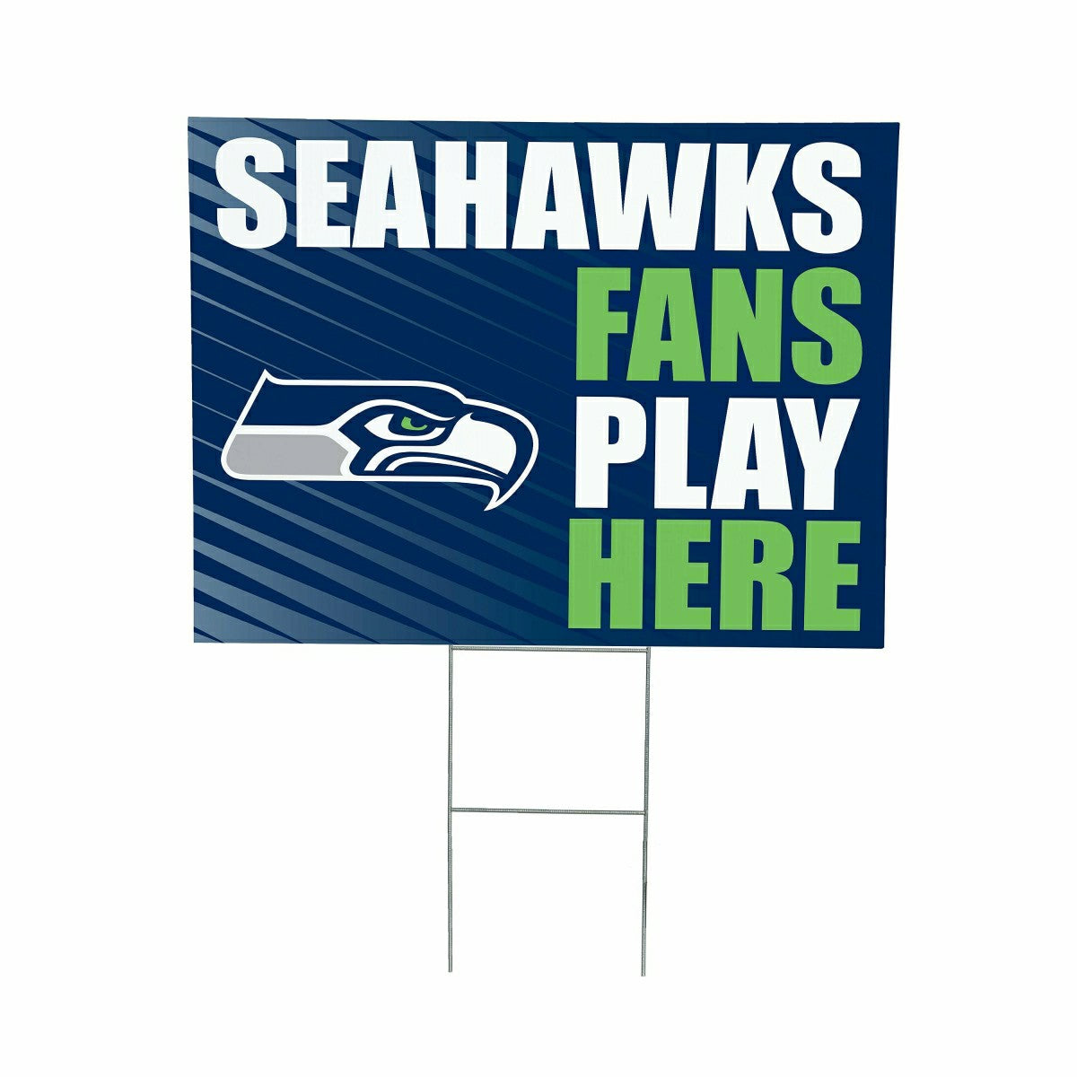 Seattle Seahawks Coroplast Yard Sign "Fans Play Here"