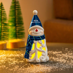 Seattle Seahawks Snowman LED Statuary, 8"